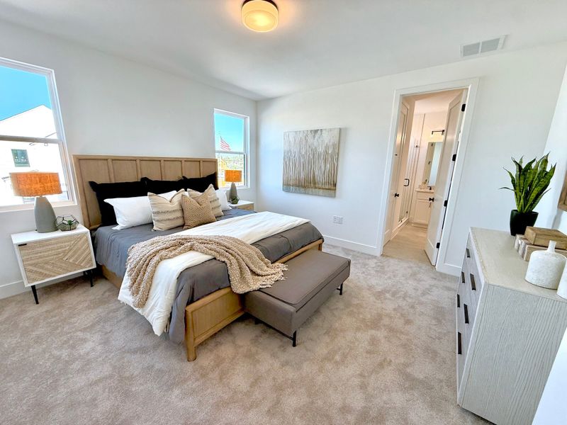 Furnished interior view inside a new home in Novel, Austin (Image 5).