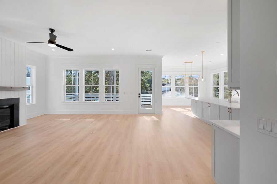 Representative unfurnished interior of a home built from the Kennedy by Hunter Quinn Homes in Beaufort County Homes, Beaufort (Image 15).