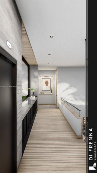 Furnished interior view inside a new home in , Miami (Image 10).