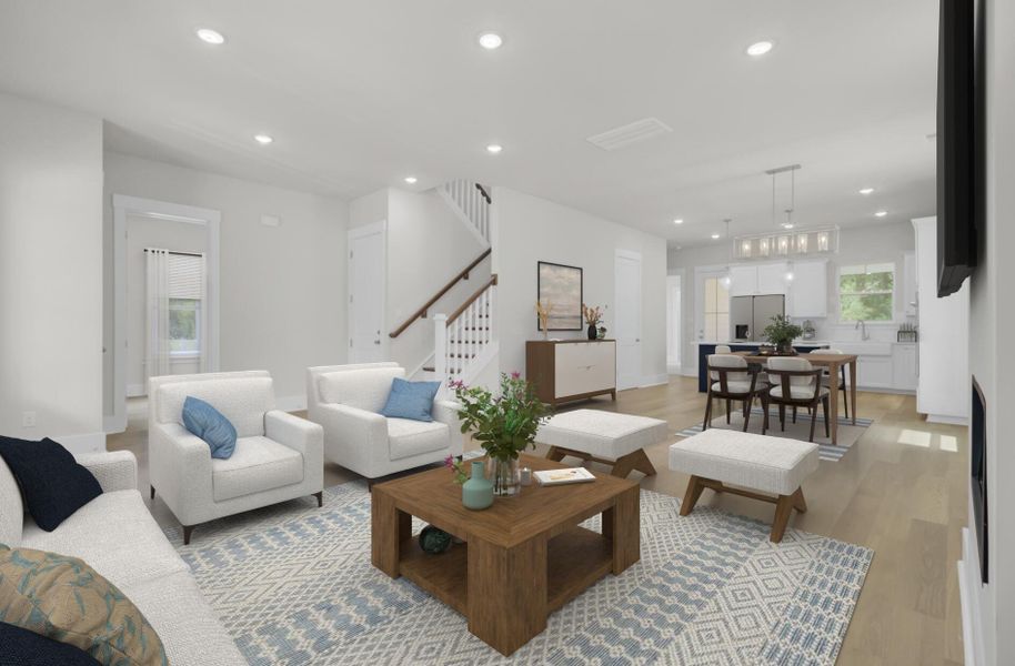 Furnished interior view inside a new home in , Johns Island (Image 15).