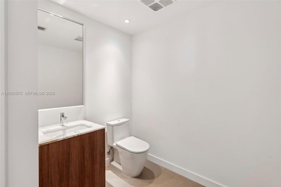 Furnished interior view inside a new home in Five Park, Miami Beach (Image 10).