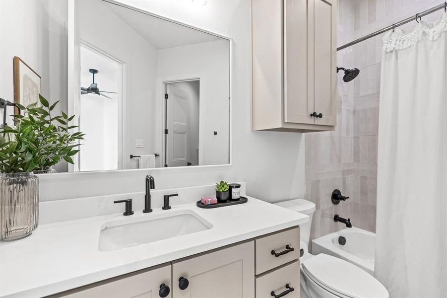 Furnished interior view inside a new home in , Aledo (Image 15).