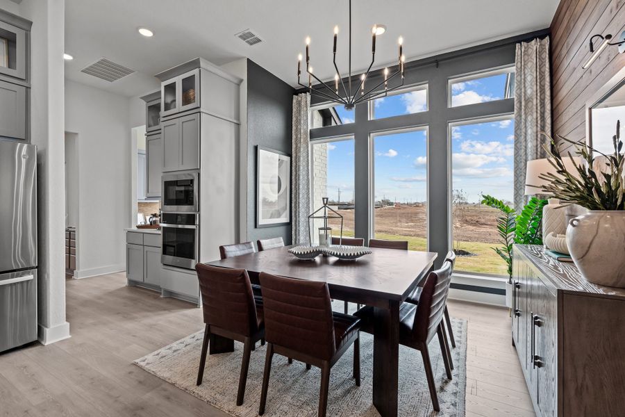 Furnished interior view inside a new home in Lariat, Liberty Hill (Image 48).
