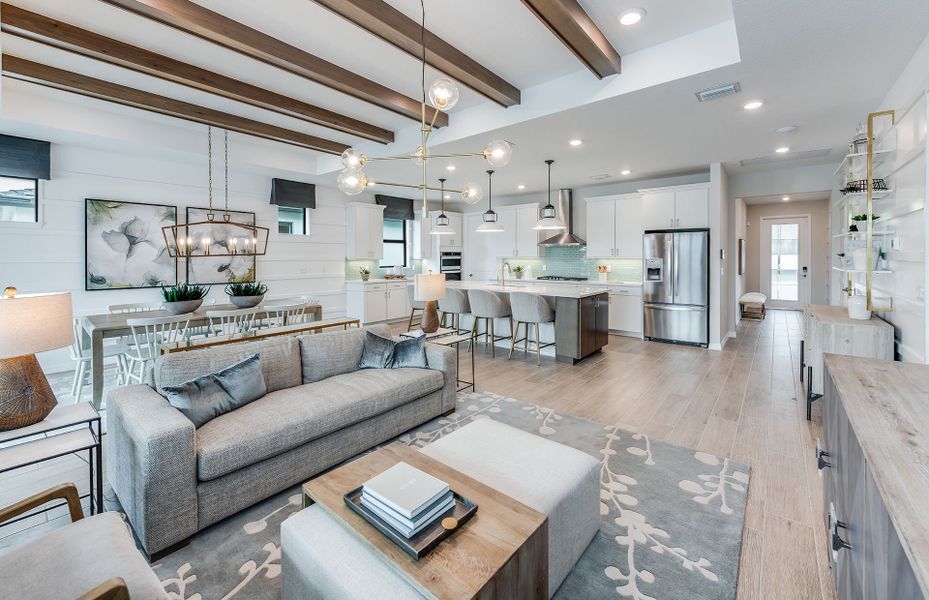 Connected living spaces perfect for entertaining Connected living spaces perfect for entertaining