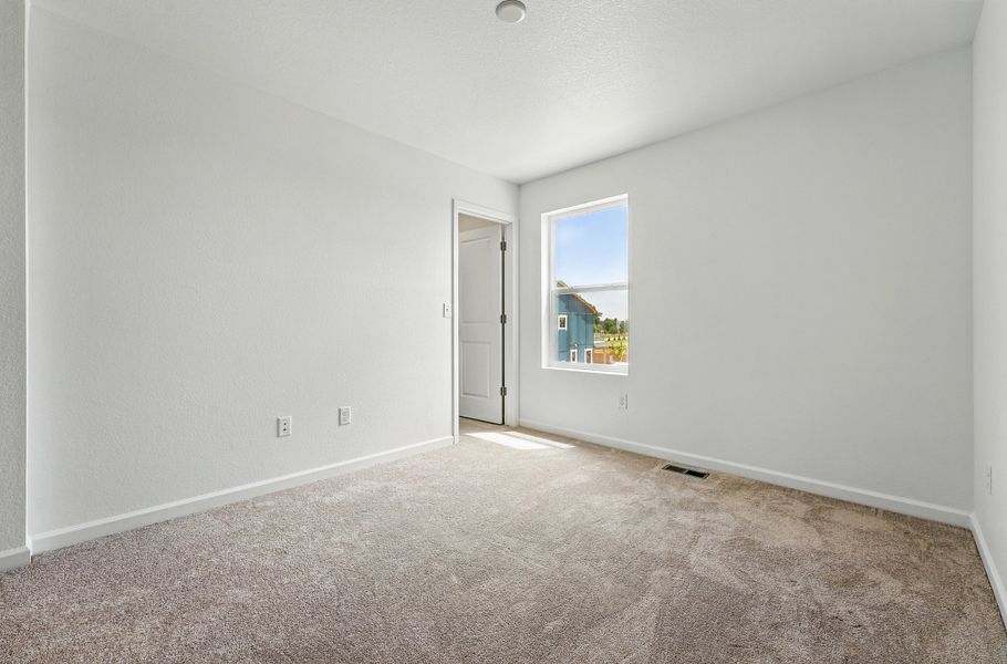 Spacious, unfurnished interior of a new home in Farmlore, Brighton (Image 24). Spacious, unfurnished interior of a new home in Farmlore, Brighton (Image 24).