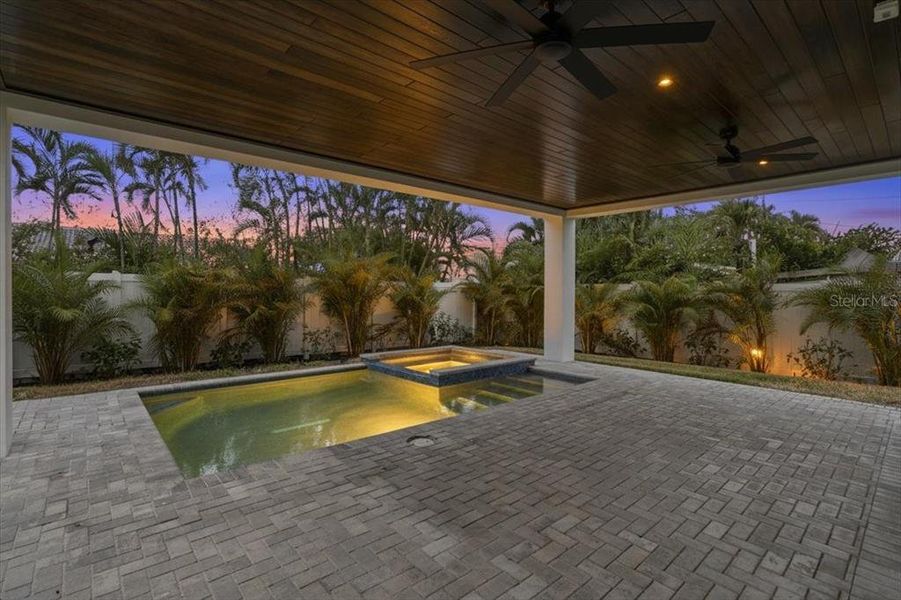 Exterior details and patio area of a home in , Englewood (Image 48).