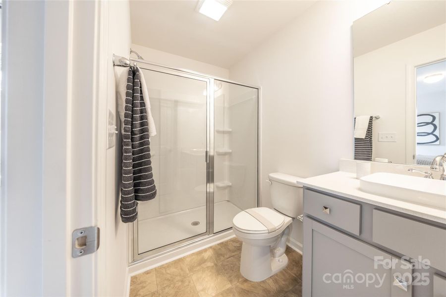 Furnished interior view inside a new home in Dukes Ridge, Charlotte (Image 12).