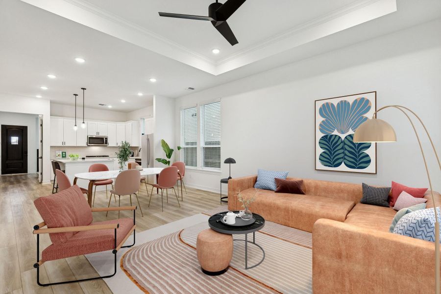 Furnished interior view inside a new home in Valencia, Manvel (Image 12).