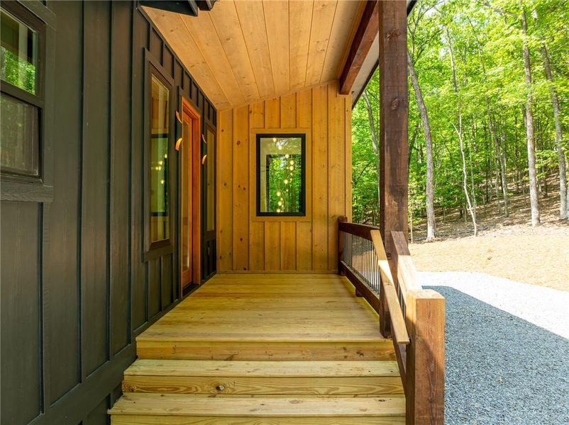 Exterior details and patio area of a home in , Morganton (Image 2).