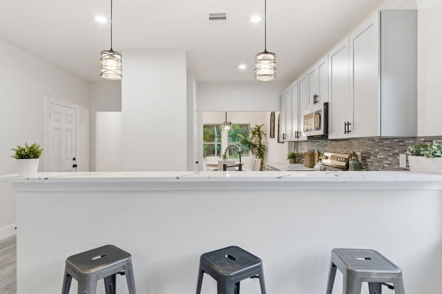 Furnished interior view inside a new home in , Cleveland (Image 14).