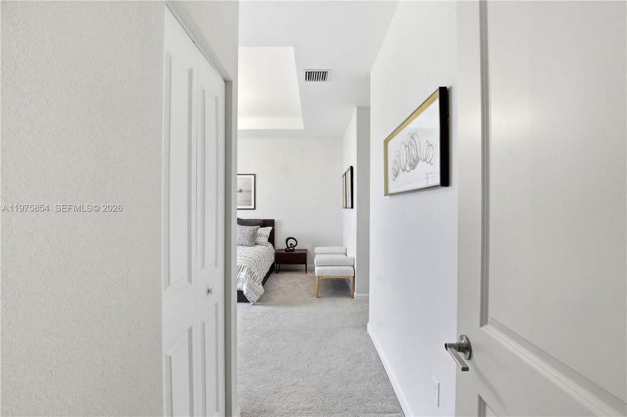 Furnished interior view inside a new home in , Miami (Image 37).