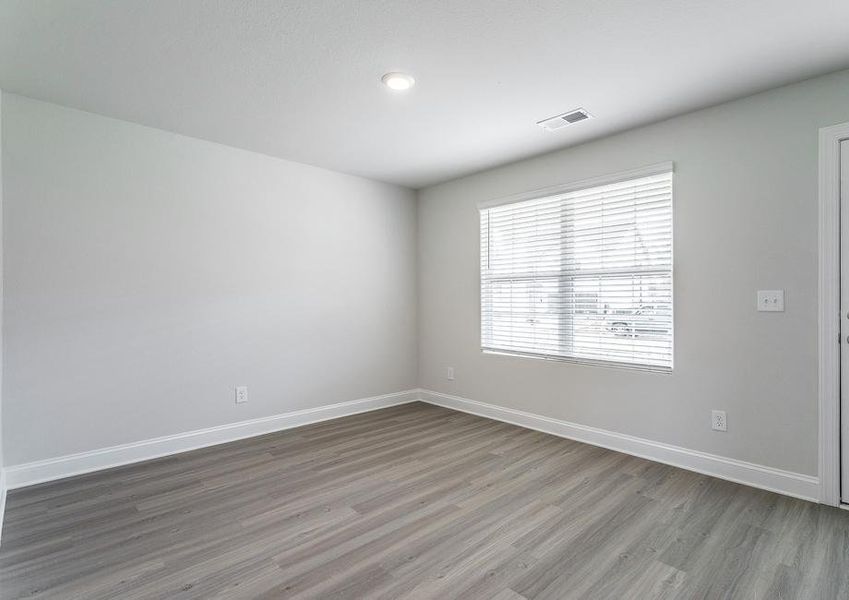 Flex room with vinyl flooring.