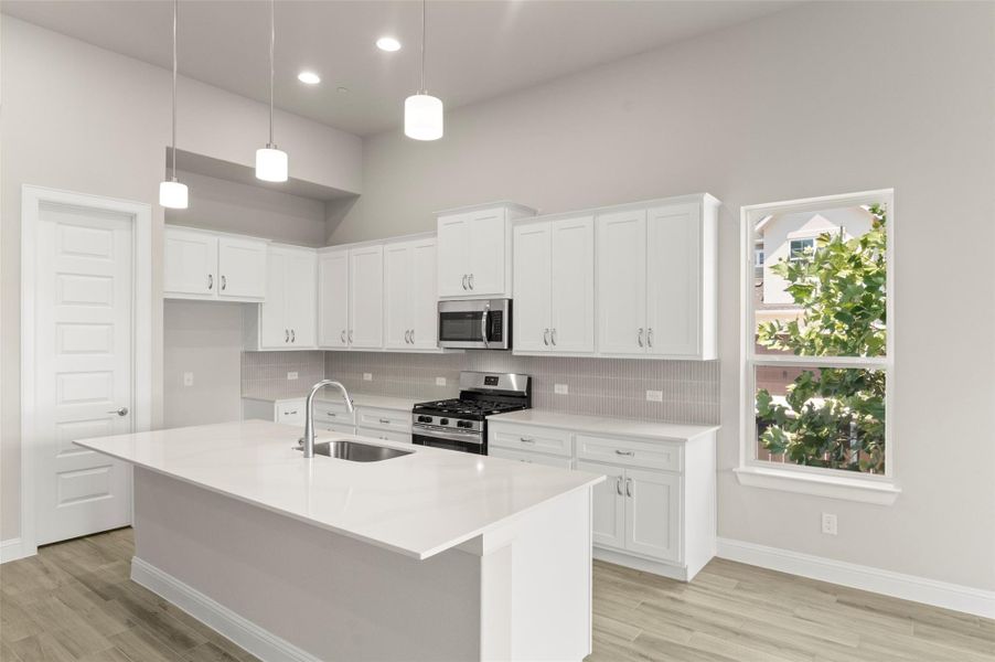 Furnished interior view inside a new home in Cross Creek, Cedar Park (Image 8).
