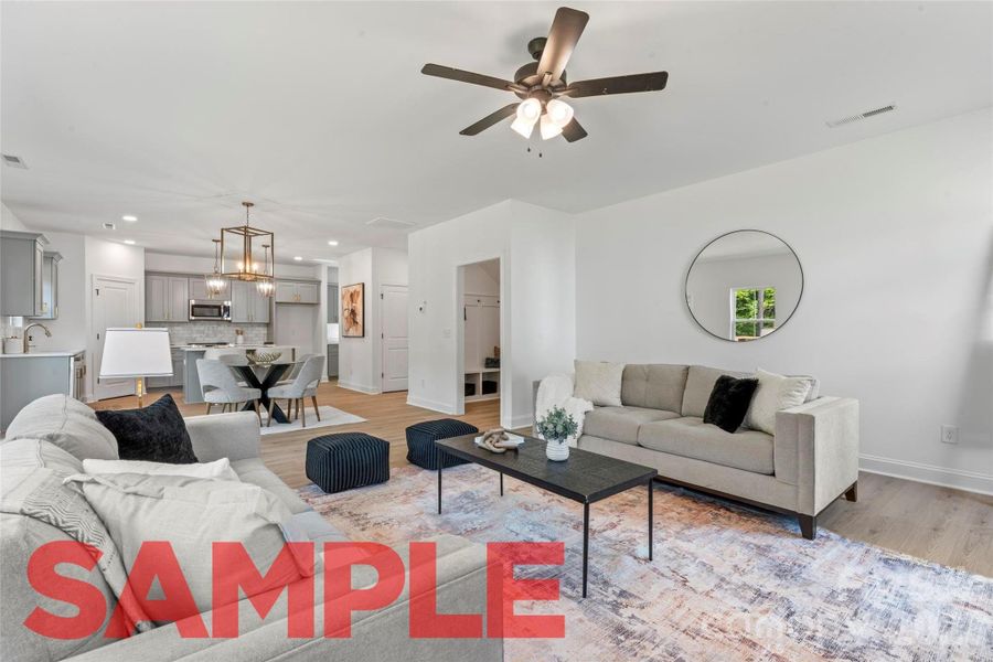 Furnished interior view inside a new home in , Granite Quarry (Image 11).