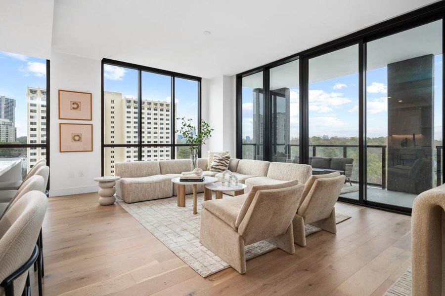 Furnished interior view inside a new home in The Dillon Buckhead, Atlanta (Image 9). Furnished interior view inside a new home in The Dillon Buckhead, Atlanta (Image 9).