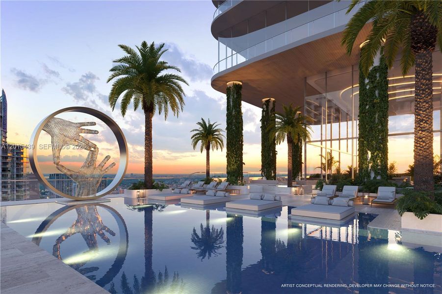 Condo located in Miami, FL showcasing its design and architecture (Image 2). Condo located in Miami, FL showcasing its design and architecture (Image 2).