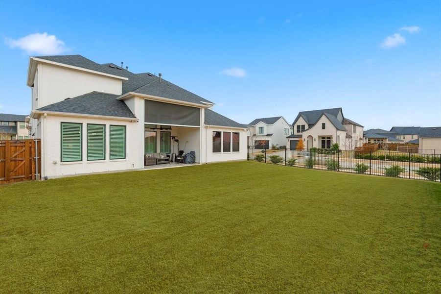 Exterior details and patio area of a home in , Frisco (Image 23). Exterior details and patio area of a home in , Frisco (Image 23).