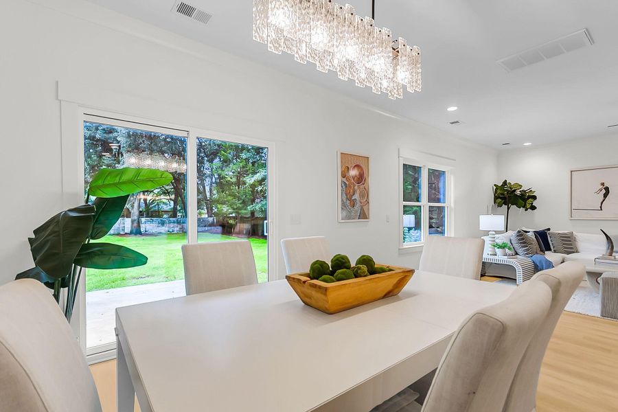 Furnished interior view inside a new home in , Charleston (Image 12).