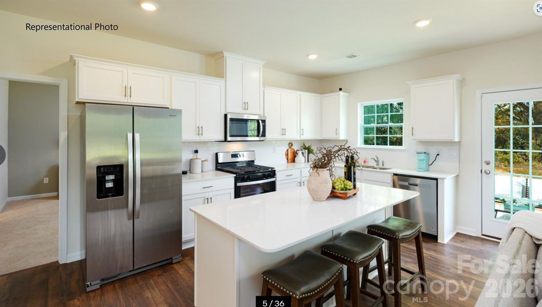 Furnished interior view inside a new home in Brinkley Ridge, Kings Mountain (Image 4).