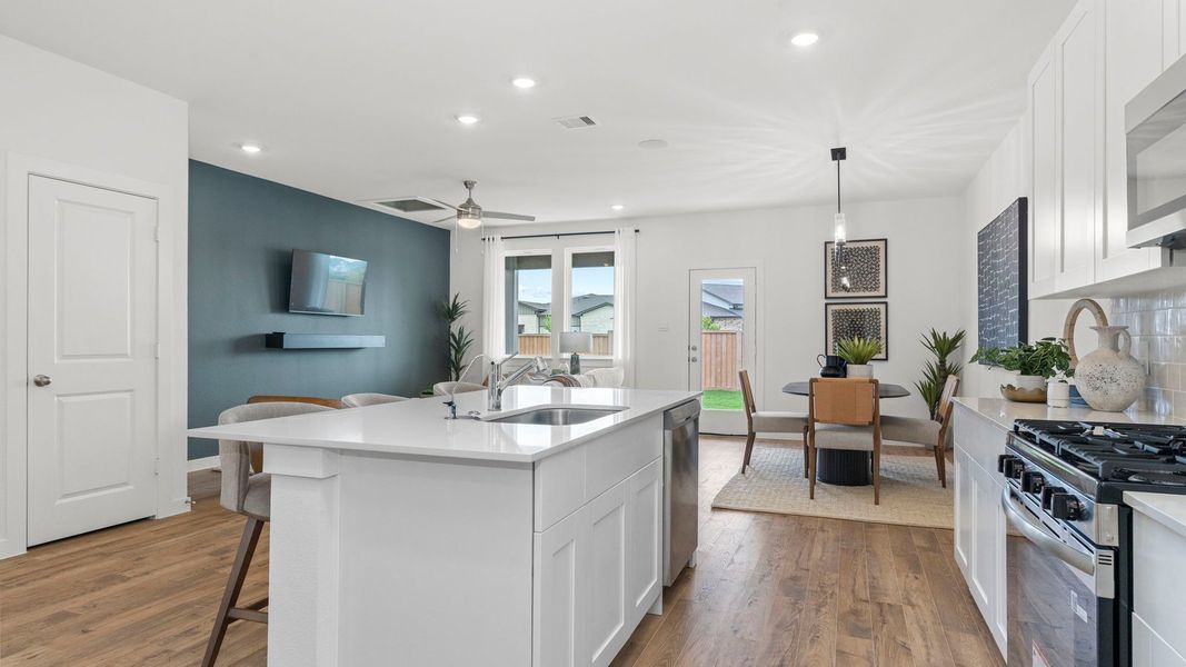 Furnished interior view inside a new home in Villarosa at Tamarron, Katy (Image 5).