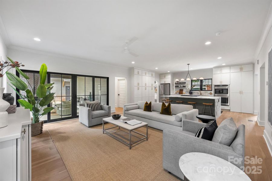 Furnished interior view inside a new home in , Charlotte (Image 38).