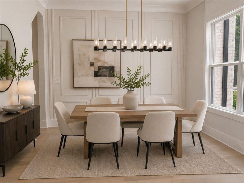 Furnished interior view inside a new home in , Dacula (Image 15).