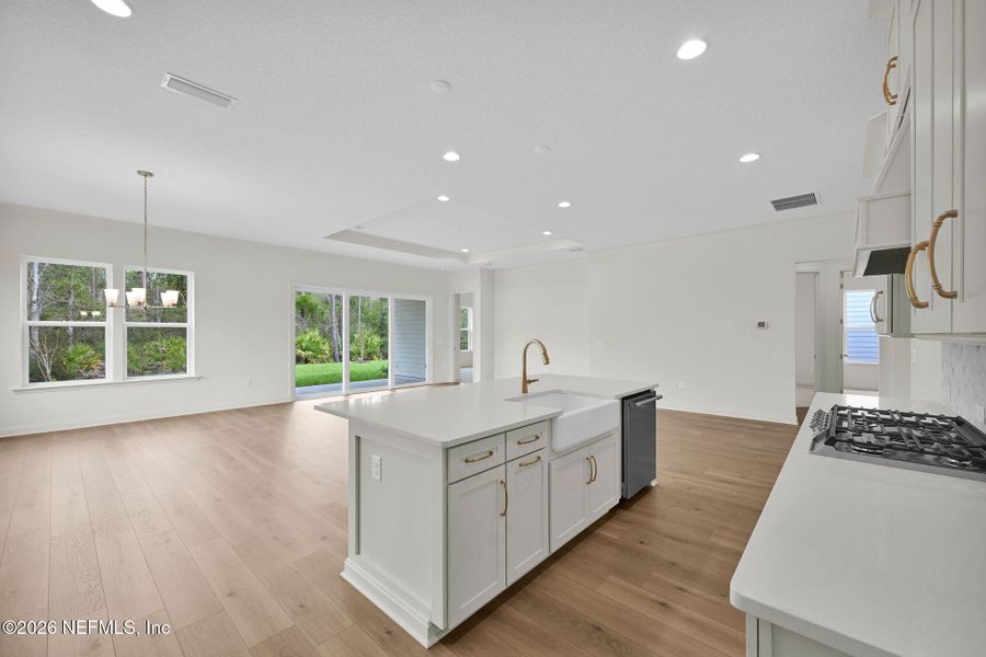 Furnished interior view inside a new home in Amelia National Country Club, Fernandina Beach (Image 8).