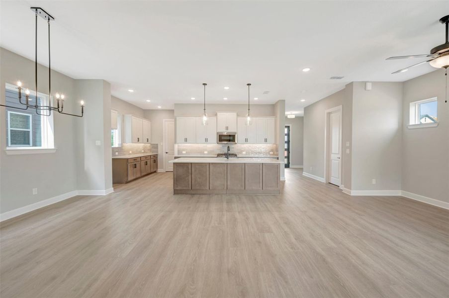 Furnished interior view inside a new home in Pomona - Grove Row Collection, Manvel (Image 9).