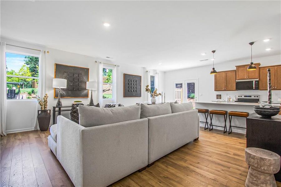 Furnished interior view inside a new home in Harvest Park, Decatur (Image 5).