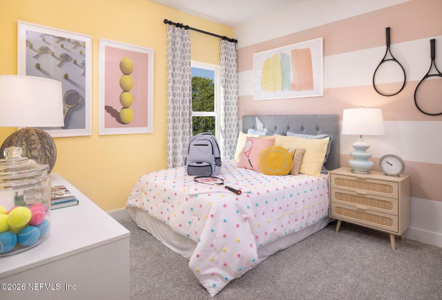 Furnished interior view inside a new home in Crosswinds 40’, Ponte Vedra (Image 6).