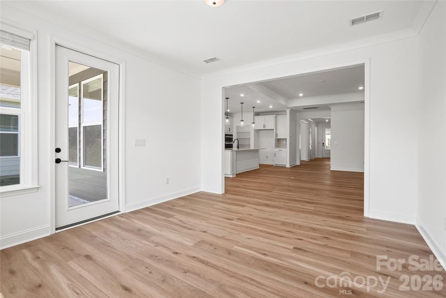 View from sunroom into main living area
