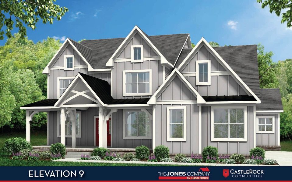 Representative exterior photo of a completed home built from the Newcastle II by CastleRock Communities in Belvoir, Fairview, TN (Image 21).