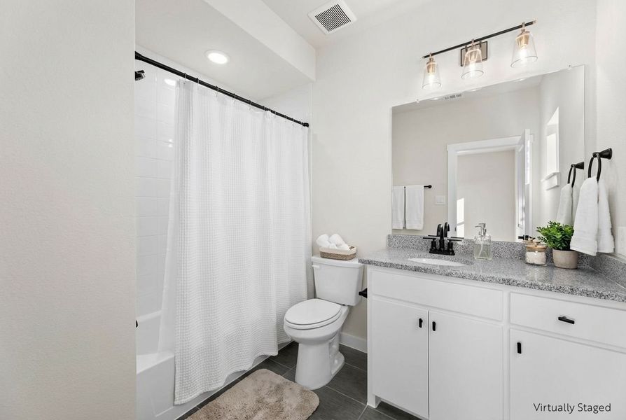 Furnished interior view inside a new home in Willow Grove Single-Family Homes, Melissa (Image 19).