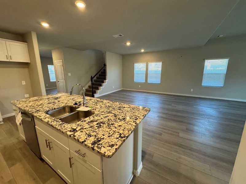 Furnished interior view inside a new home in Cibolo Hills, Fort Worth (Image 12). Furnished interior view inside a new home in Cibolo Hills, Fort Worth (Image 12).