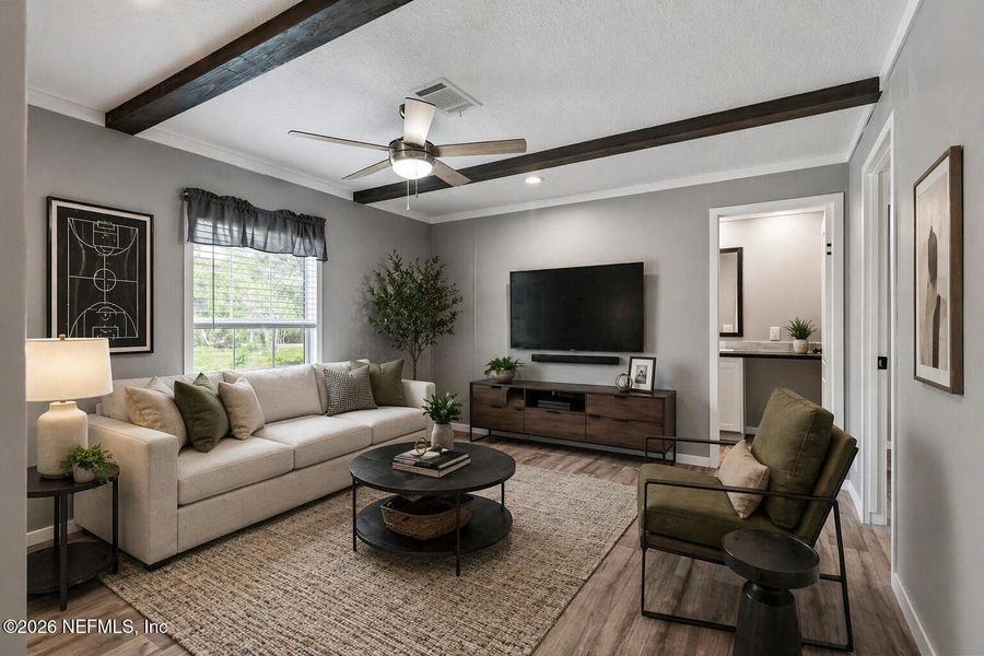 Furnished interior view inside a new home in , Keystone Heights (Image 7).