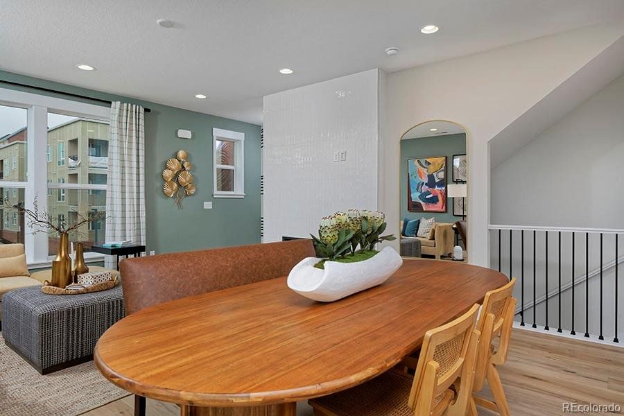 Furnished interior view inside a new home in Lyric at RidgeGate, Lone Tree (Image 3).