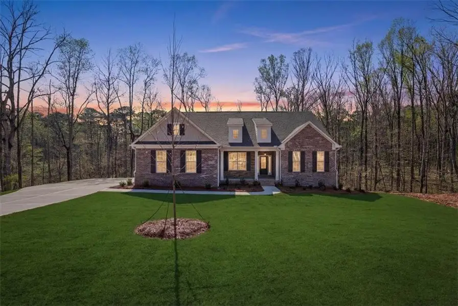 Front exterior of a new home in Bradley Gin, Monroe, GA, highlighting curb appeal (Image 30).