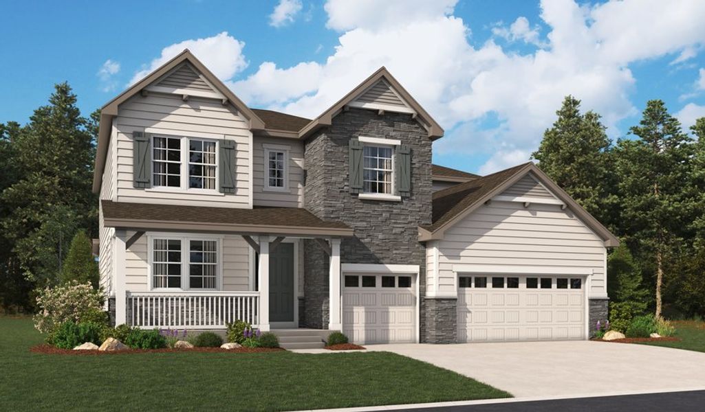 DillonII-R399-JacksonCreek Elevation D (3-car)