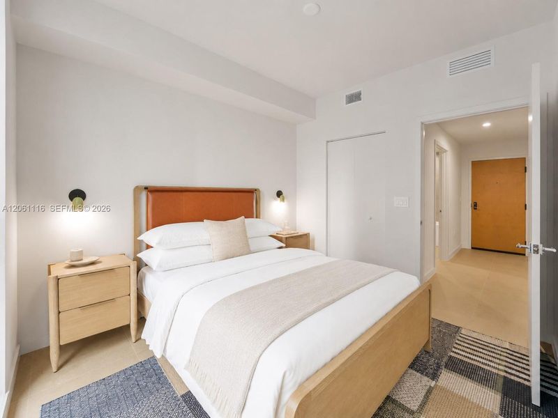 Furnished interior view inside a new home in , Miami (Image 28).