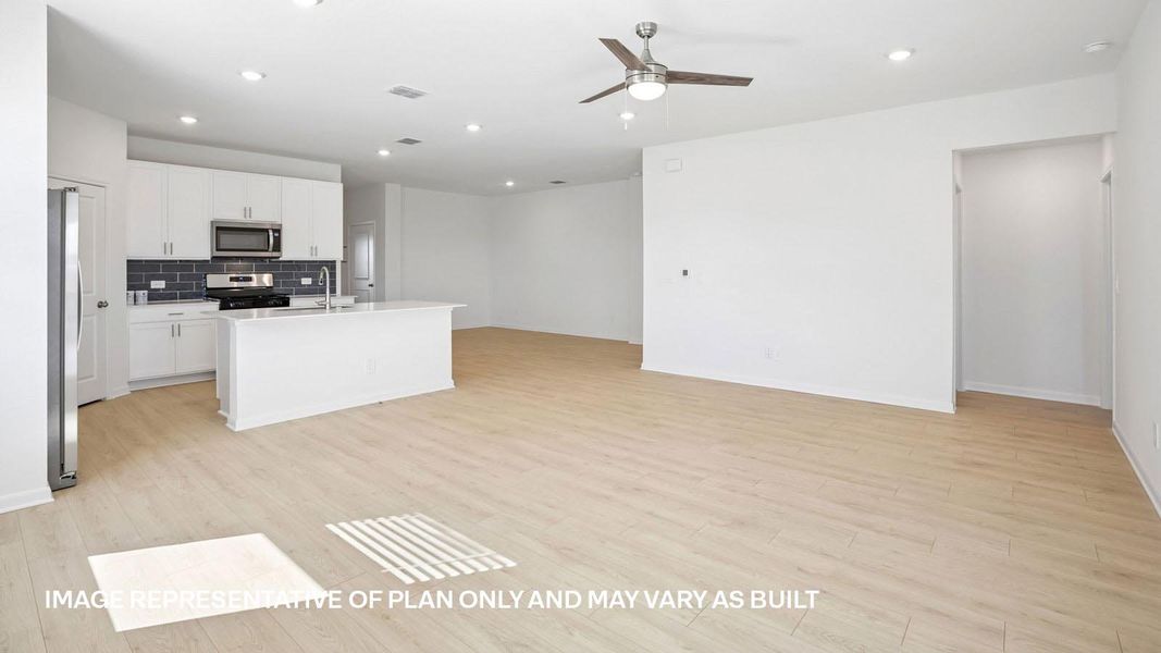 Representative unfurnished interior of a home built from the The Lakeway by D.R. Horton in Revelry, Del Valle (Image 30).