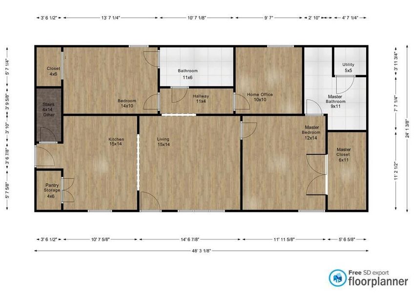 2D floor plan layout of this home in , Martin, GA (Image 4). 2D floor plan layout of this home in , Martin, GA (Image 4).
