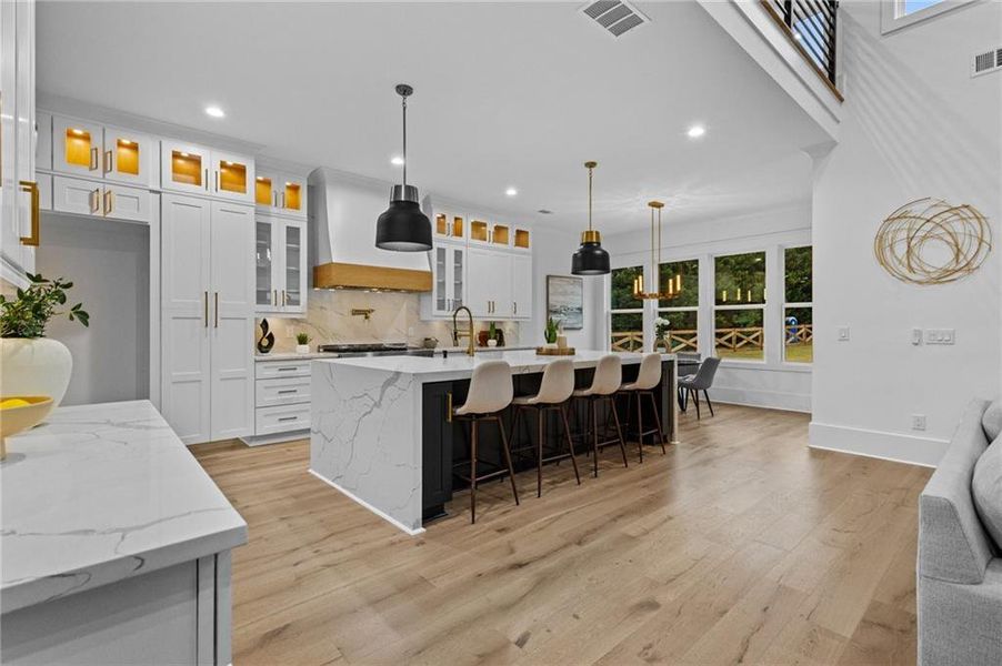 Furnished interior view inside a new home in , Braselton (Image 9). Furnished interior view inside a new home in , Braselton (Image 9).