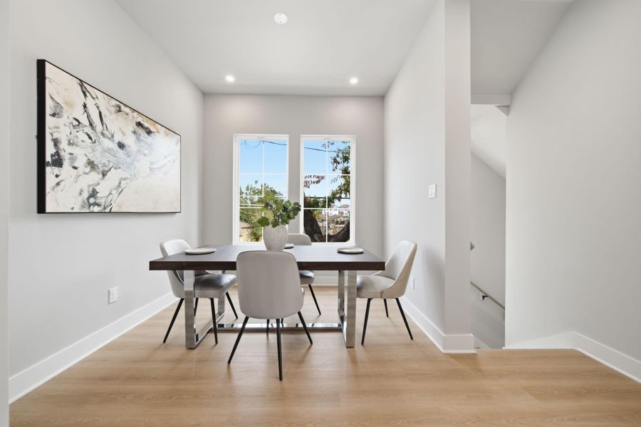Furnished interior view inside a new home in , Houston (Image 26).