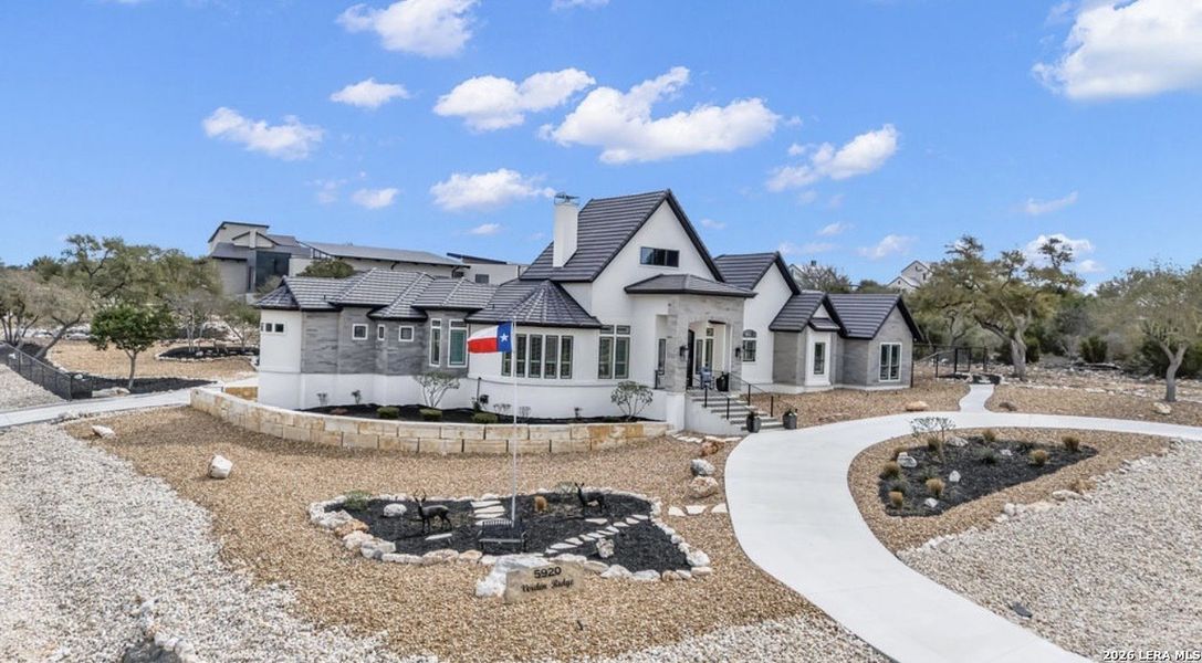 Front exterior of a new home in , New Braunfels, TX, highlighting curb appeal (Image 23).