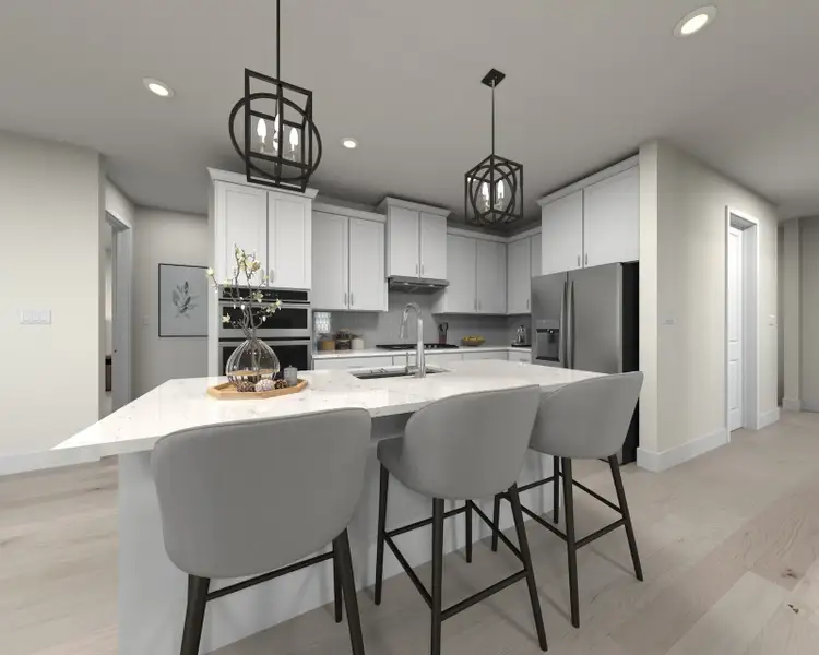 Skip takeout and prep dinner in the well-appointed kitchen.