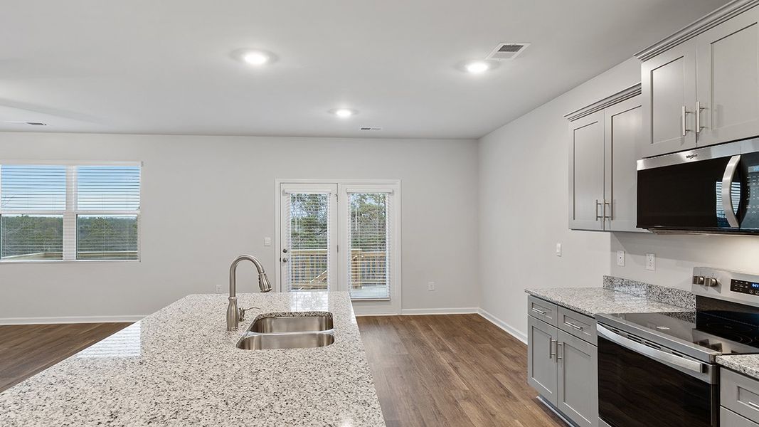 Furnished interior view inside a new home in Southwind Village, Evans (Image 6).