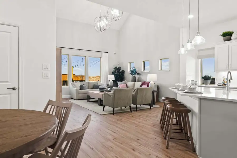 Furnished interior view inside a new home in Creekview Meadows, Pilot Point (Image 4).