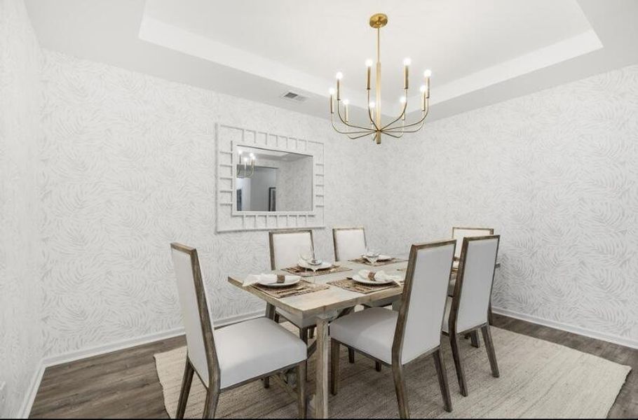 Furnished interior view inside a new home in , Summerville (Image 7).