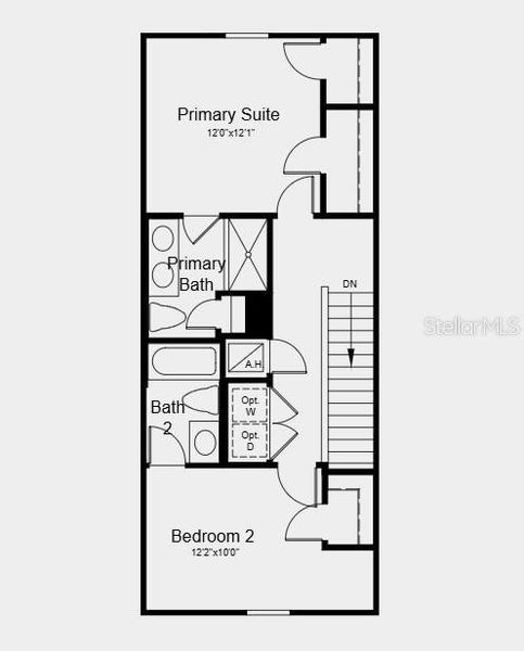 2D floor plan layout of this home in Firethorn, Parrish, FL (Image 5).