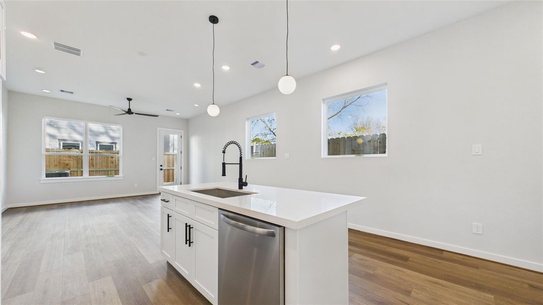 Furnished interior view inside a new home in , Houston (Image 12).